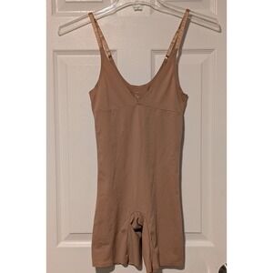Vince Camuto Women's Shapewear Bodysuit Full Body Slip Tan M